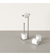 UMBRA stojak na papier toaletowy CAPPA    srebrny