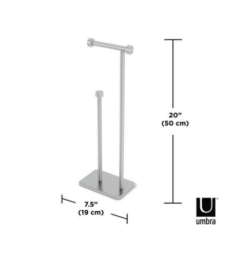 UMBRA stojak na papier toaletowy CAPPA    srebrny