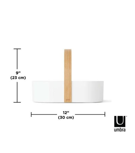 UMBRA organizer na kosmetyki BELLWOOD     biały