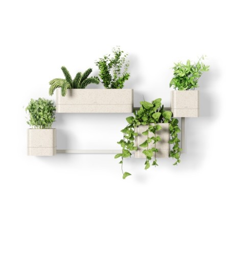 UMBRA zestaw doniczek CUBIKO biały