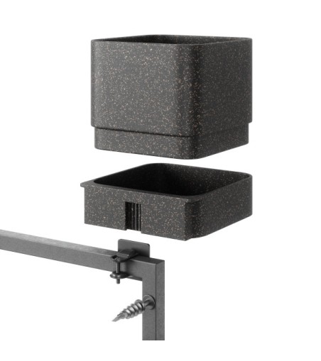 UMBRA zestaw doniczek CUBIKO czarny