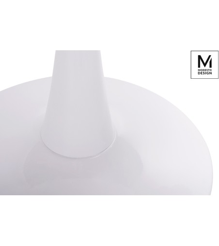 MODESTO stół TULIP FI 90 biały - MDF, podstawa metalowa