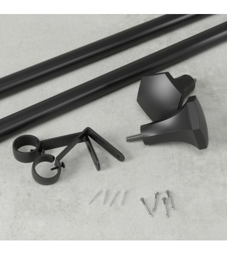 UMBRA karnisz SITA 183 - 366 cm czarny