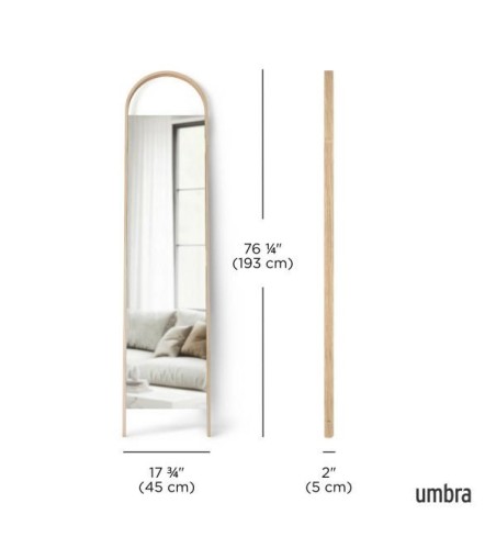 UMBRA lustro stojące BELLWOOD brązowe