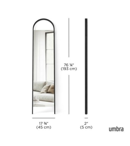 UMBRA lustro stojące BELLWOOD czarne