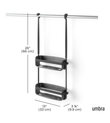 UMBRA organizer łazienkowy FLEX czarny