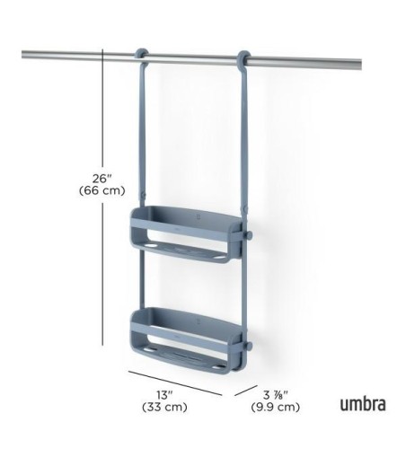 UMBRA organizer łazienkowy FLEX           niebieski