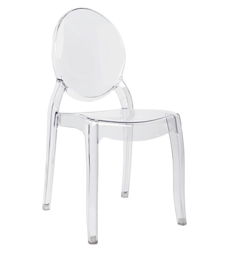 Krzesło ELIZABETH transparentne -  poliwęglan