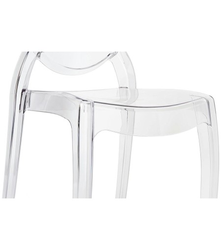 Krzesło ELIZABETH transparentne -  poliwęglan
