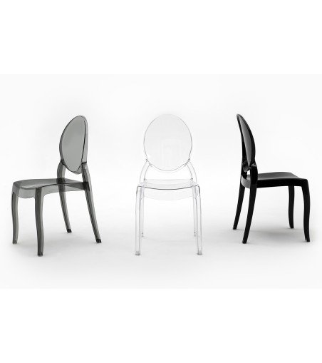 Krzesło ELIZABETH transparentne -  poliwęglan