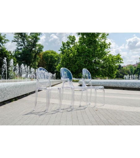 Krzesło ELIZABETH transparentne -  poliwęglan