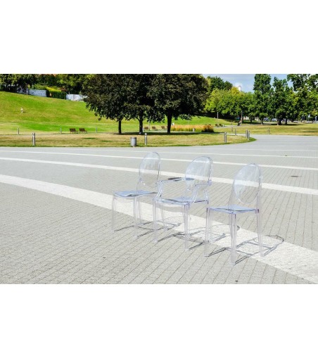 Krzesło ELIZABETH transparentne -  poliwęglan