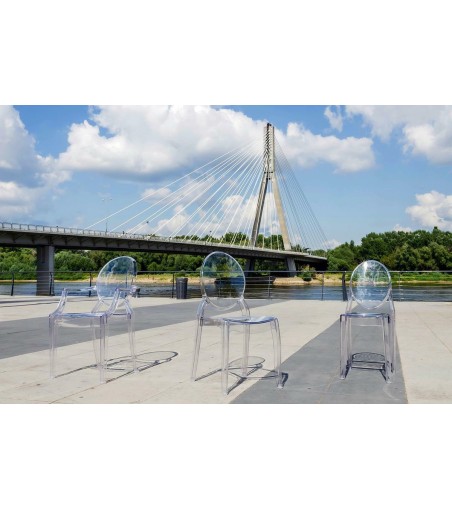 Krzesło ELIZABETH transparentne -  poliwęglan