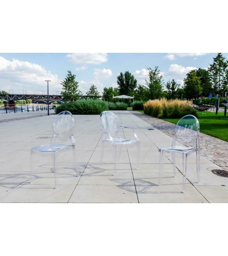Krzesło ELIZABETH transparentne -  poliwęglan
