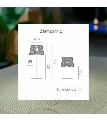 NEW GARDEN lampa stołowa OKINAWA SOLAR    & BATTERY