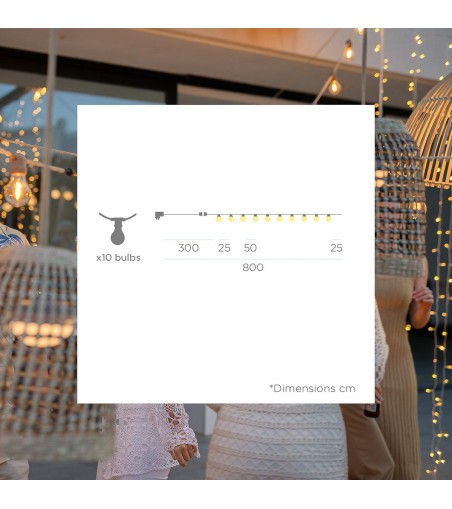 NEW GARDEN girlanda ogrodowa ALLEGRA      czarna