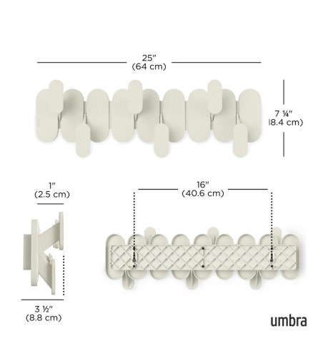 UMBRA wieszak na ubrania TEMPO 6 beżowy