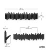 UMBRA wieszak na ubrania STICKS 8 czarny