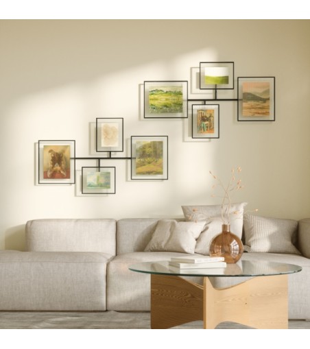 UMBRA zestaw 4 ramek na zdjęcia FLUTE     WALL czarny