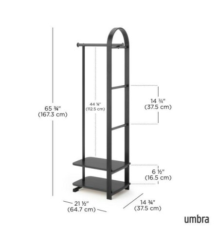 UMBRA wieszak na ubrania BELLWOOD czarny
