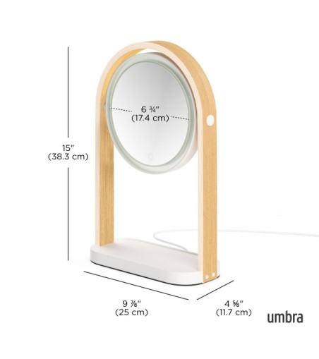 UMBRA lustro kosmetyczne BELLWOOD białe