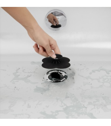 UMBRA zatyczka do odpływu BLOOM czarna