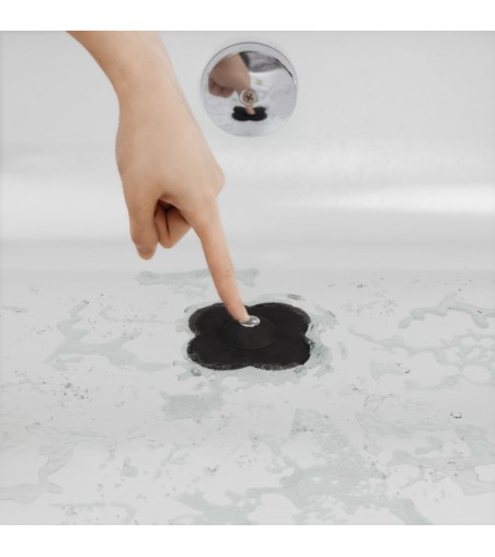 UMBRA zatyczka do odpływu BLOOM czarna