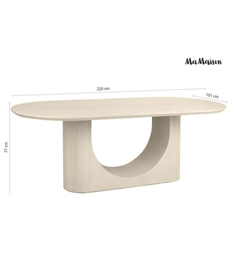 MaMaison stół jadalniany ICARO 220        beżowy / drewno