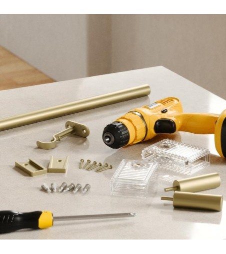 UMBRA karnisz FLUTE 107-305 cm złoty