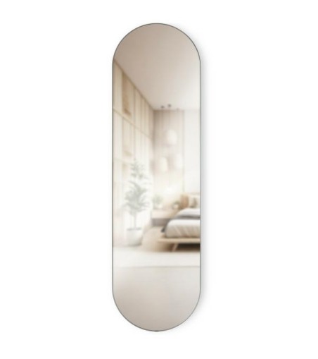 UMBRA lustro ścienne HUBBA 62 x 18 cm     tytan