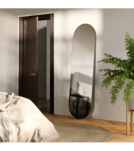 UMBRA lustro ścienne HUBBA 62 x 18 cm     tytan