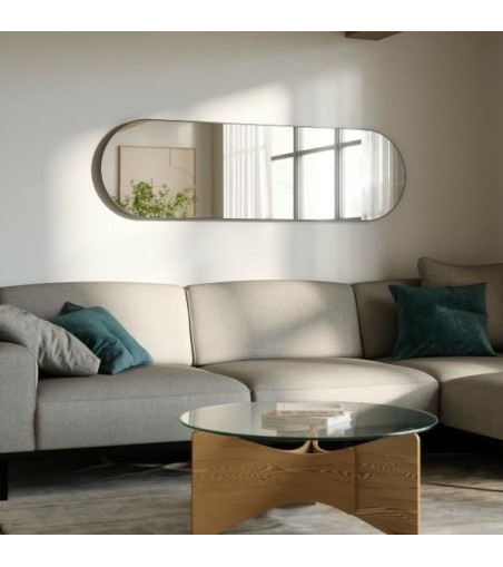 UMBRA lustro ścienne HUBBA 62 x 18 cm     tytan