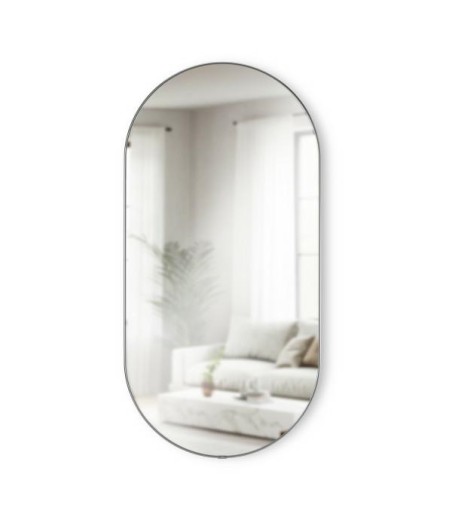 UMBRA lustro ścienne HUBBA 36 x 18 cm     tytan