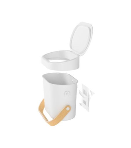 UMBRA kosz na śmieci BELLWOOD biały