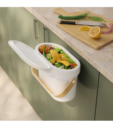 UMBRA kosz na śmieci BELLWOOD biały