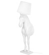 MOOSEE lampa podłogowa KOŃ HORSE STAND    M biała - włókno szklane