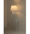 MOOSEE lampa podłogowa KOŃ HORSE STAND    M biała - włókno szklane