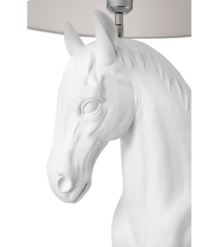 MOOSEE lampa podłogowa KOŃ HORSE STAND    M biała - włókno szklane