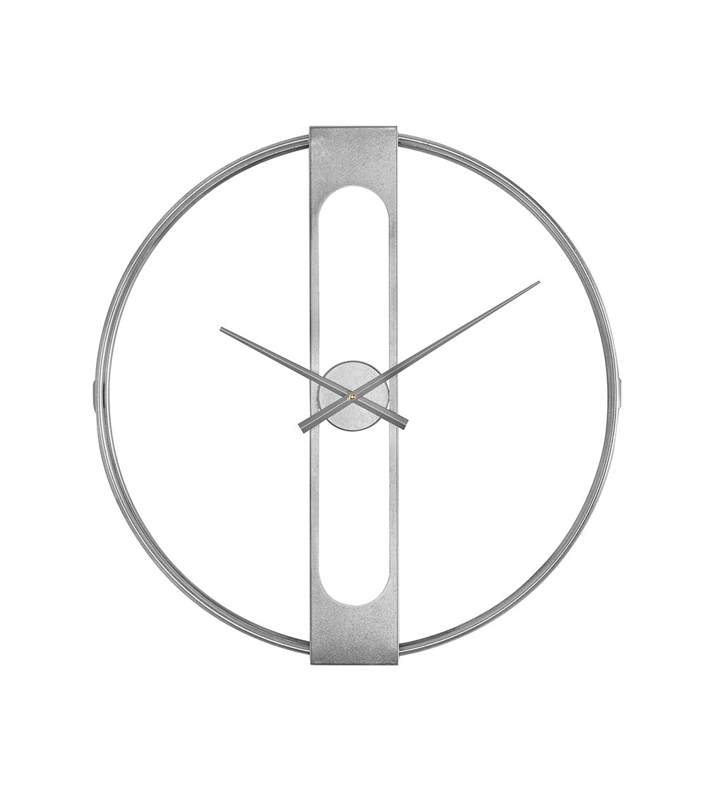 KARE zegar CLIP 60 srebrny