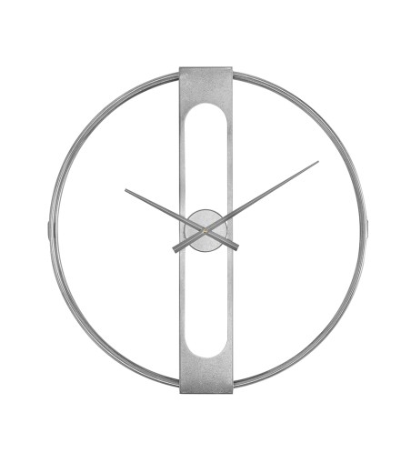 KARE zegar CLIP 60 srebrny