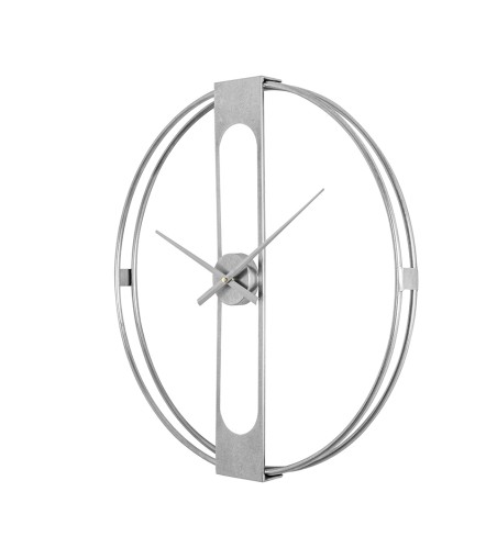 KARE zegar CLIP 60 srebrny