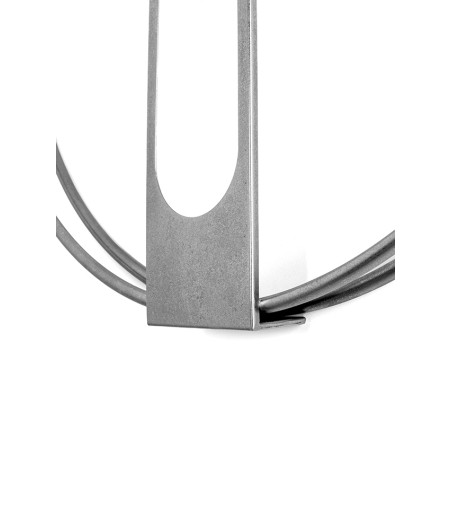 KARE zegar CLIP 60 srebrny