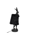 KARE lampa stołowa RABBIT FUR 50 cm       czarna / złota