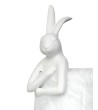 KARE lampa stołowa RABBIT FUR 50 cm       biała / srebrna