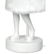 KARE lampa stołowa RABBIT FUR 50 cm       biała / srebrna