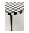 KARE stolik DOMERO CHESS 25 biało-czarny