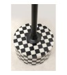 KARE stolik DOMERO CHESS 25 biało-czarny