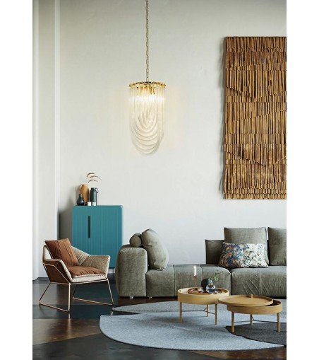 MOOSEE lampa wisząca MURANO S złota