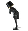 MOOSEE lampa podłogowa KOŃ HORSE STAND    M czarna - włókno szklane