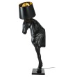 MOOSEE lampa podłogowa KOŃ HORSE STAND    M czarna - włókno szklane